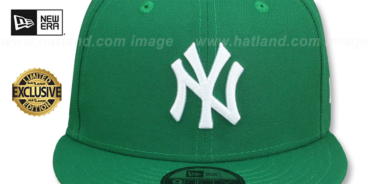 Yankees 'TEAM-BASIC SNAPBACK' Kelly Green-White Hat by New Era